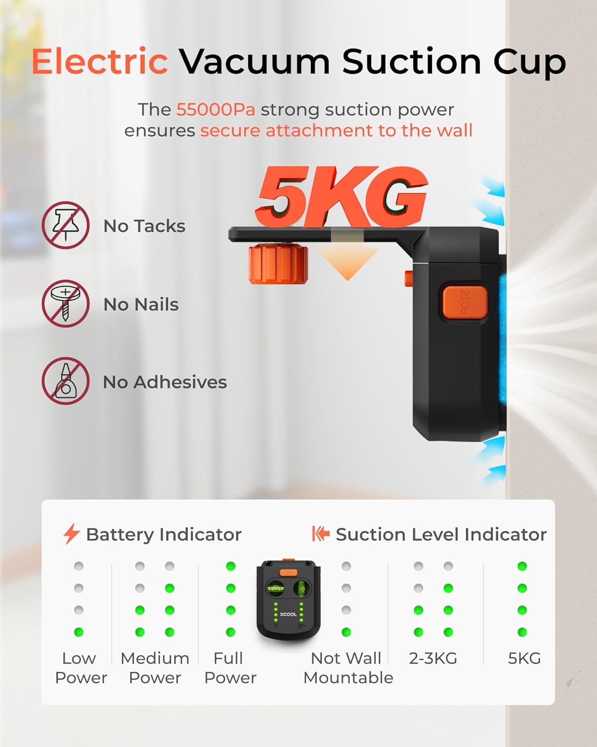 xCool 3-in-1 Laser Level with Line Laser, Drill Dust Collector & Laser Level Stand