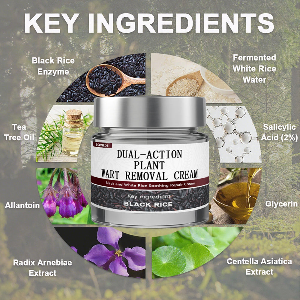 🔥First 100 :2nd ltem 60% Off🔥LOVILDS™ Black Rice Skin Repair Cream – Clinically Tested Wart & Skin Tag Remover