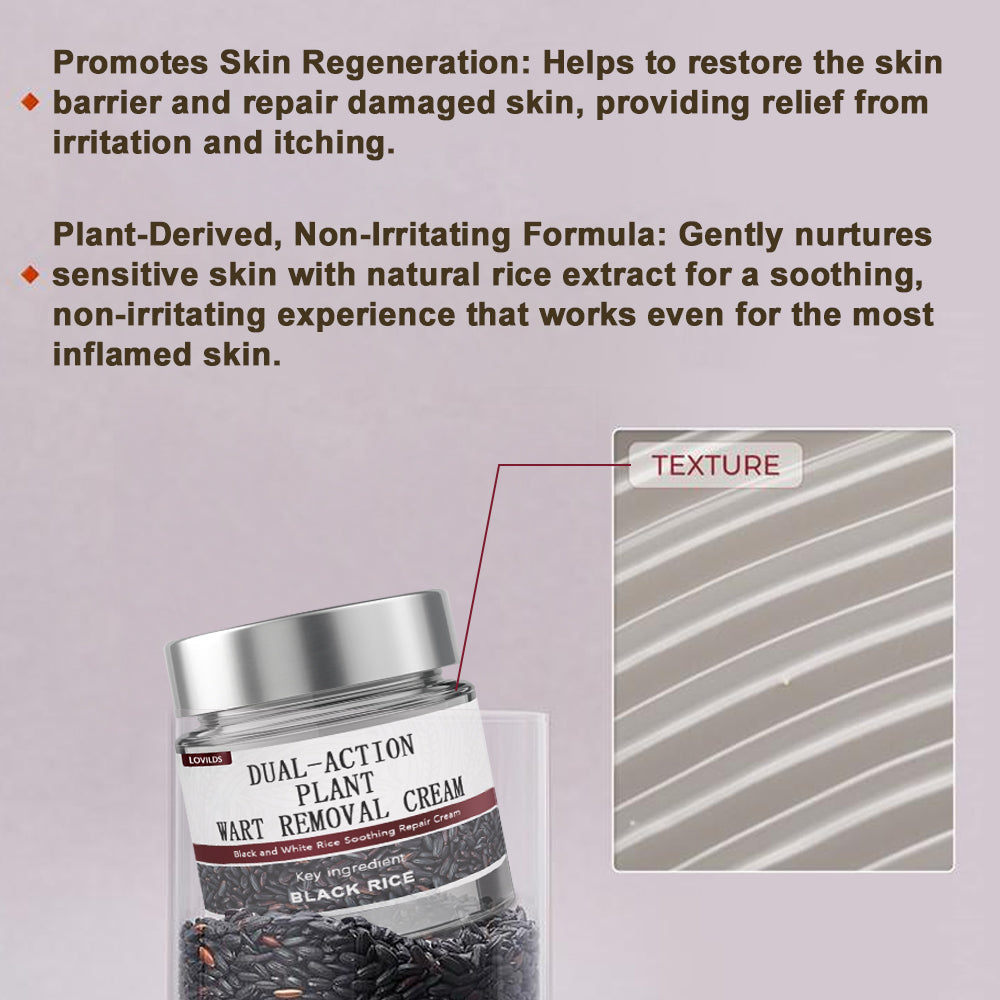 🔥First 100 :2nd ltem 60% Off🔥LOVILDS™ Black Rice Skin Repair Cream – Clinically Tested Wart & Skin Tag Remover