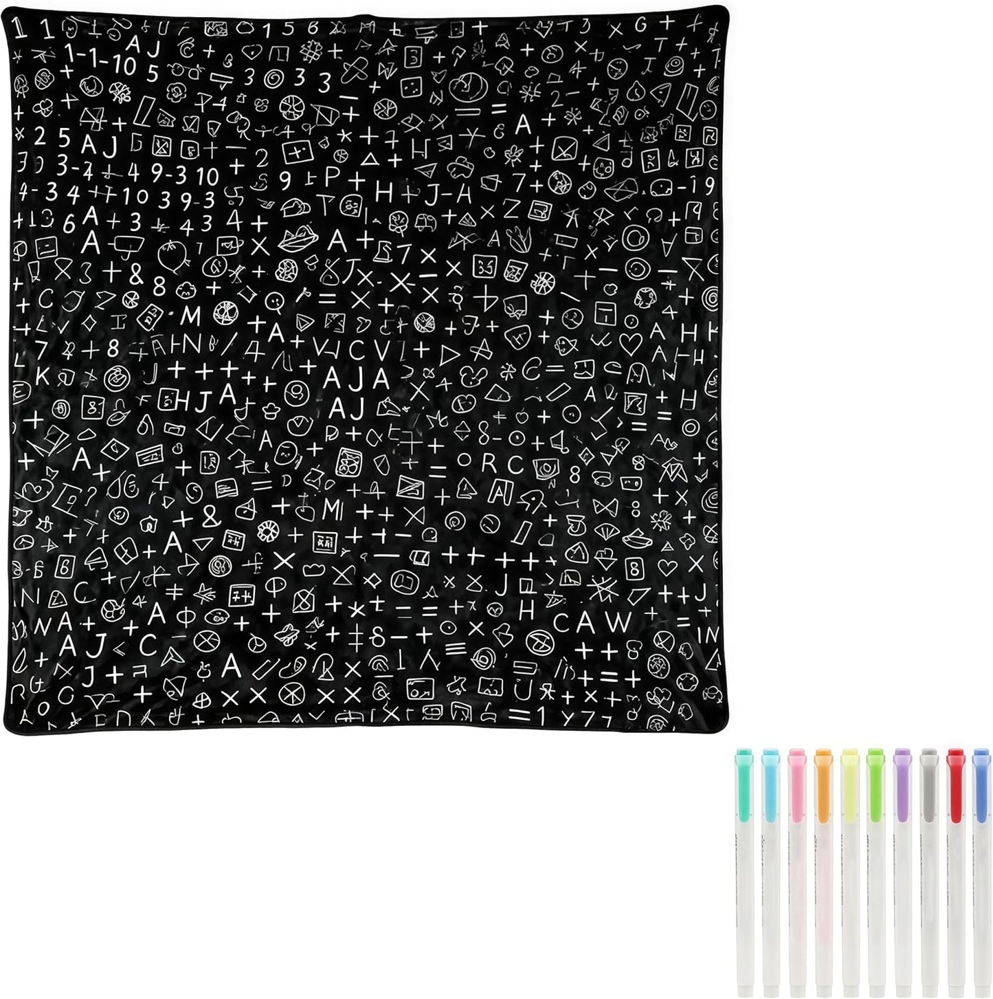 🎁Limited Drop 50% Off Now - DIY Adult Coloring Blanket with 12 Markers