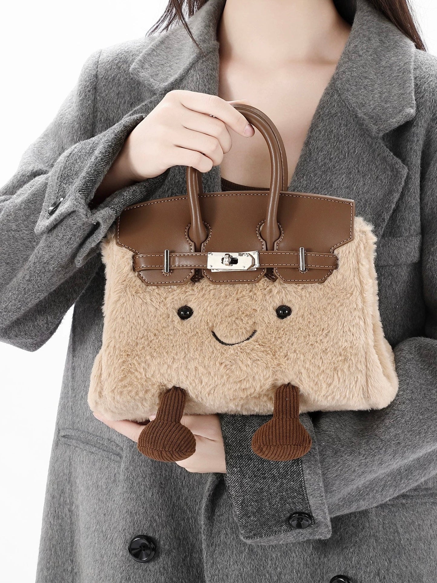 Plush Fluffy Bag – Soft Statement Tote for Everyday Style
