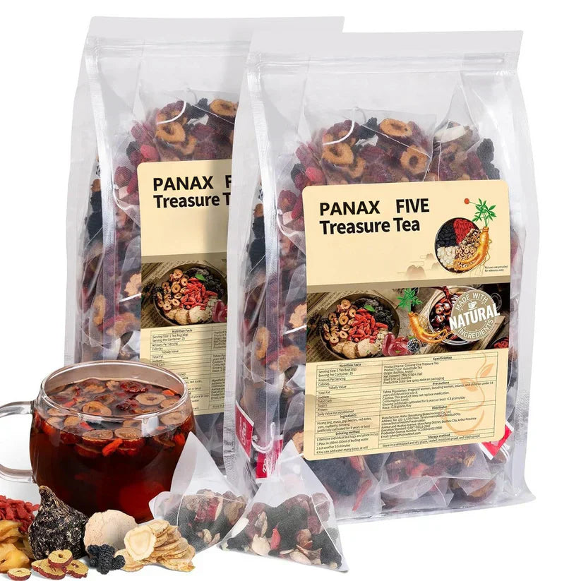 💥LAST DAY UP TO 80% off! – Ginseng Mulberry Herbal Tea for Strength & Focus（Sample only））