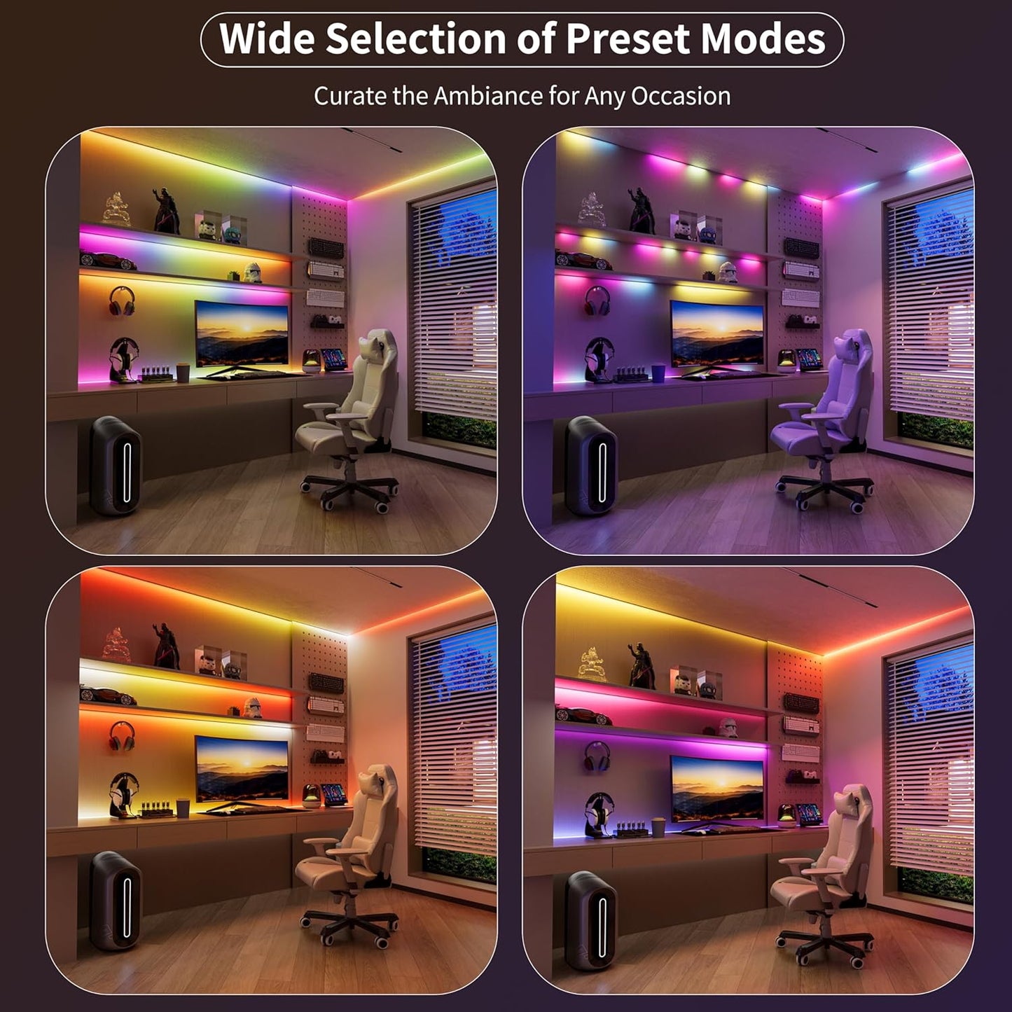 RGB Smart IC COB LED Strip Light – 20ft Addressable Color-Chasing Kit
