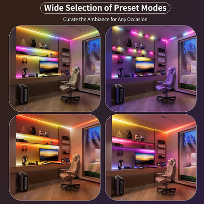 RGB Smart IC COB LED Strip Light – 20ft Addressable Color-Chasing Kit