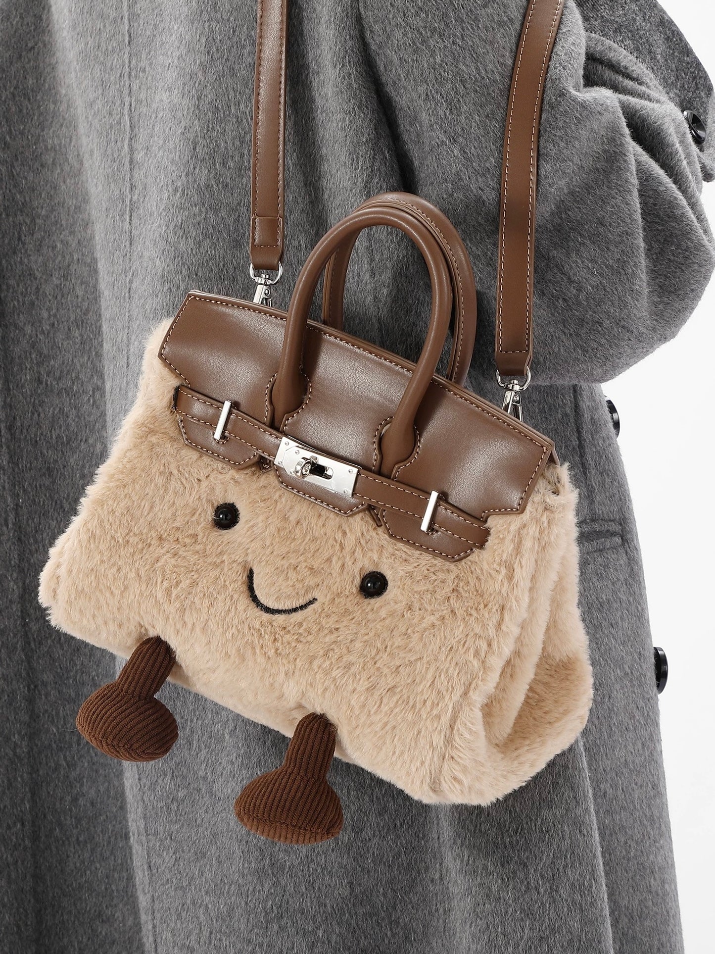 Plush Fluffy Bag – Soft Statement Tote for Everyday Style