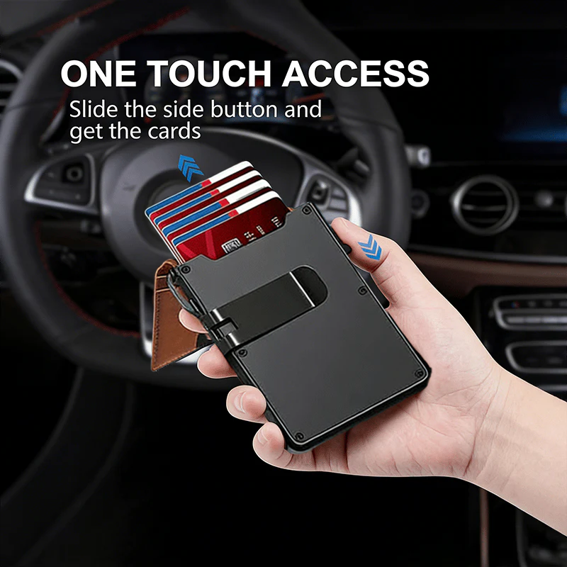 The Ultimate Smart Pop-Up Wallet: Slim, Secure, & RFID Protected